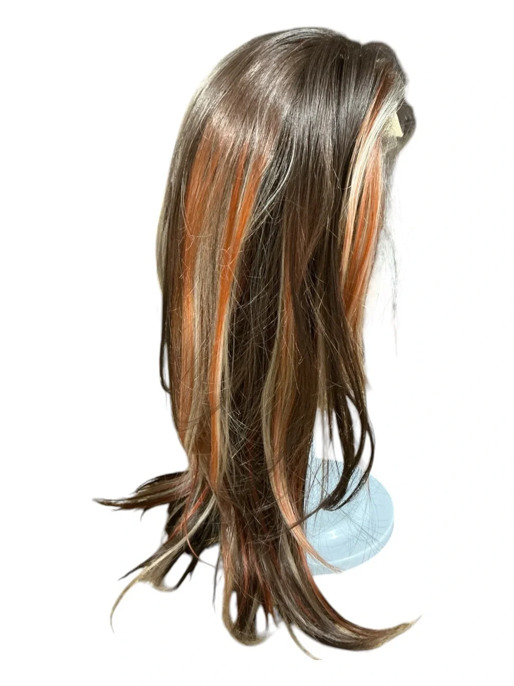 CSC Joni 70’s Honey. Long Layered Synthetic Wig with Caramel and Peach.
